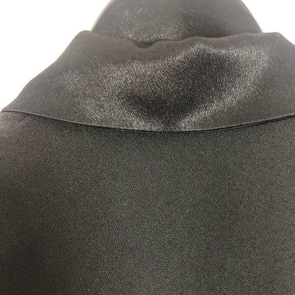 Vintage long sleeve black midi dress size 6 - Picture 3 of 8